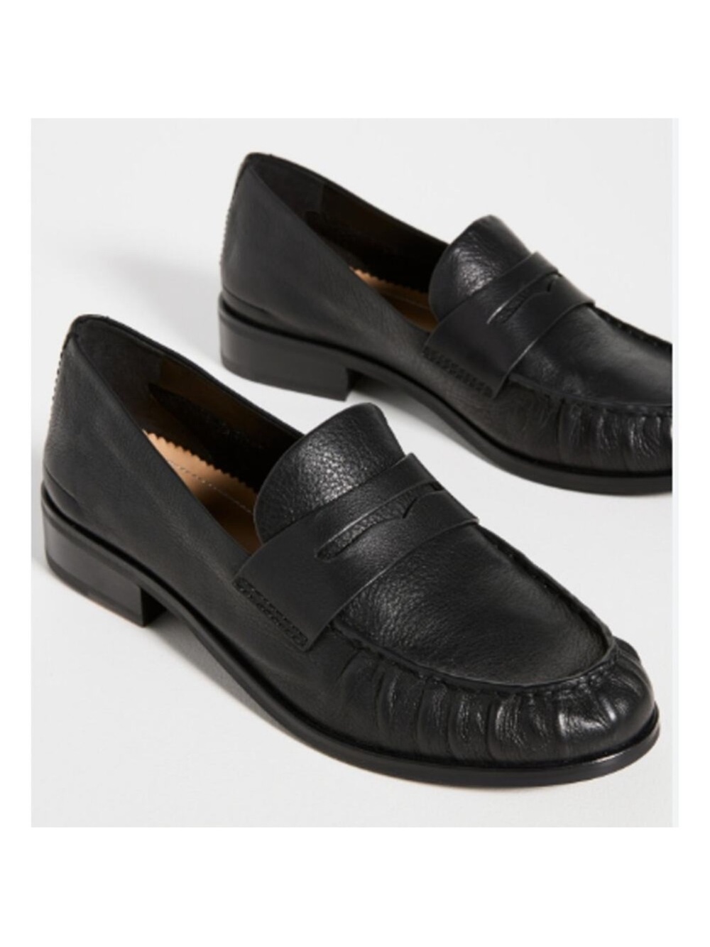 Rag & Bone 37.5 Black Leather Sid Loafers